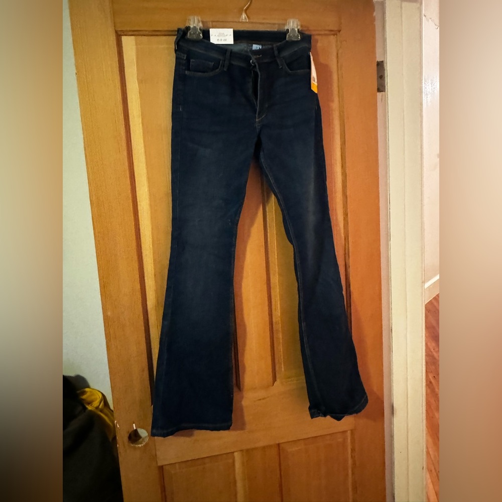 Flare high rise jeans- never worn.